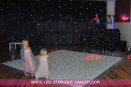 White LED Twinkling Dance Floor Hire South West