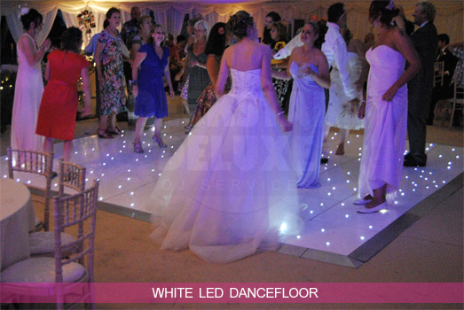 Cheltenham Wedding DJ - White LED Dancefloor Hire